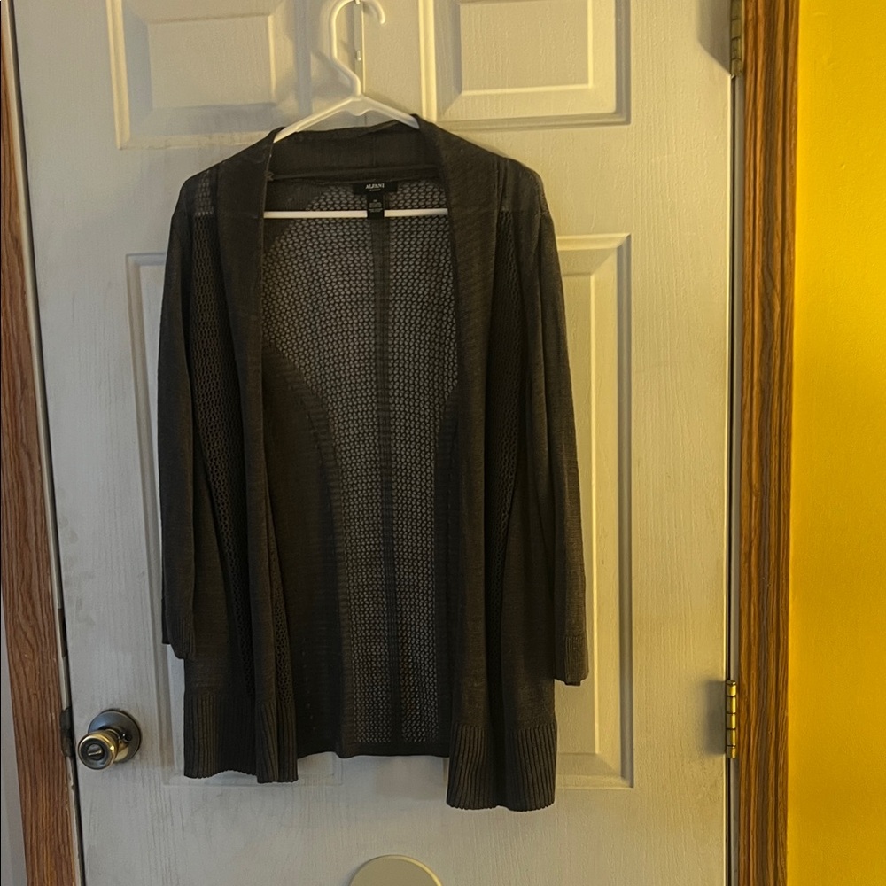 Alfani Gray Women's Cardigan Sweater
